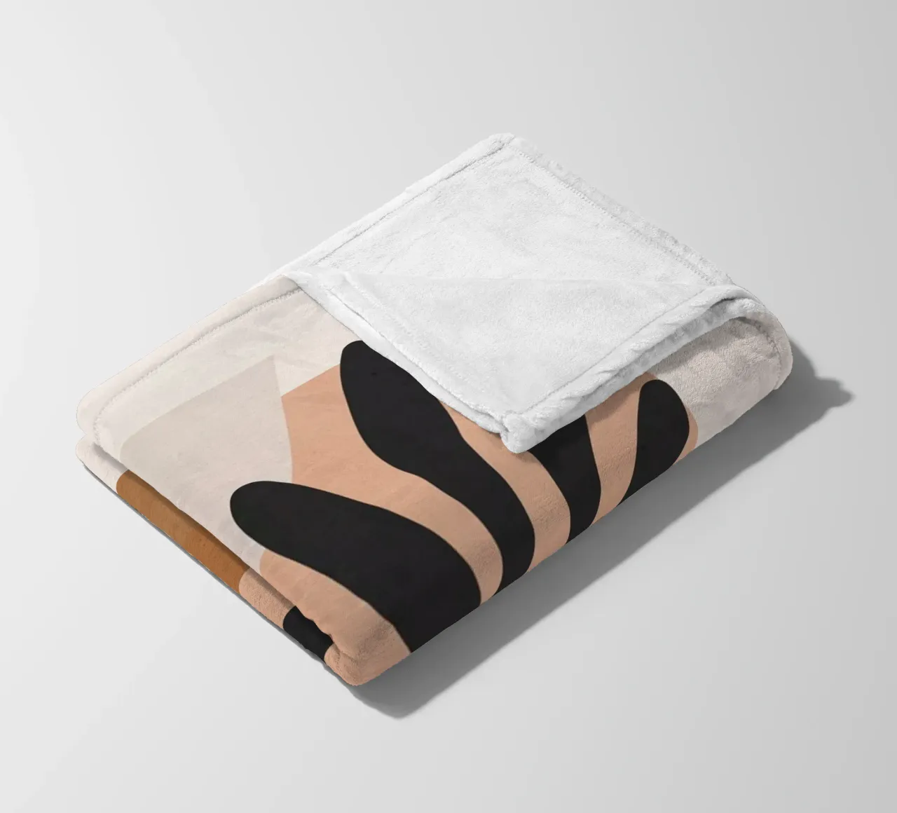 Minimal Abstract Art 11 fleece blanket by ThingDesign