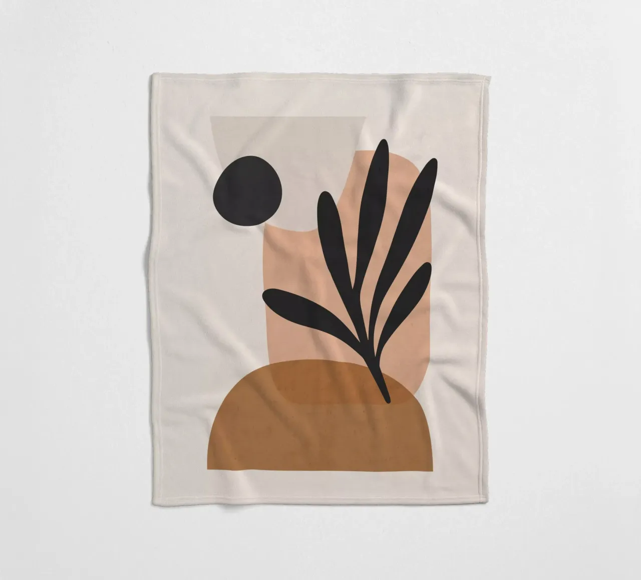Minimal Abstract Art 11 fleece blanket by ThingDesign