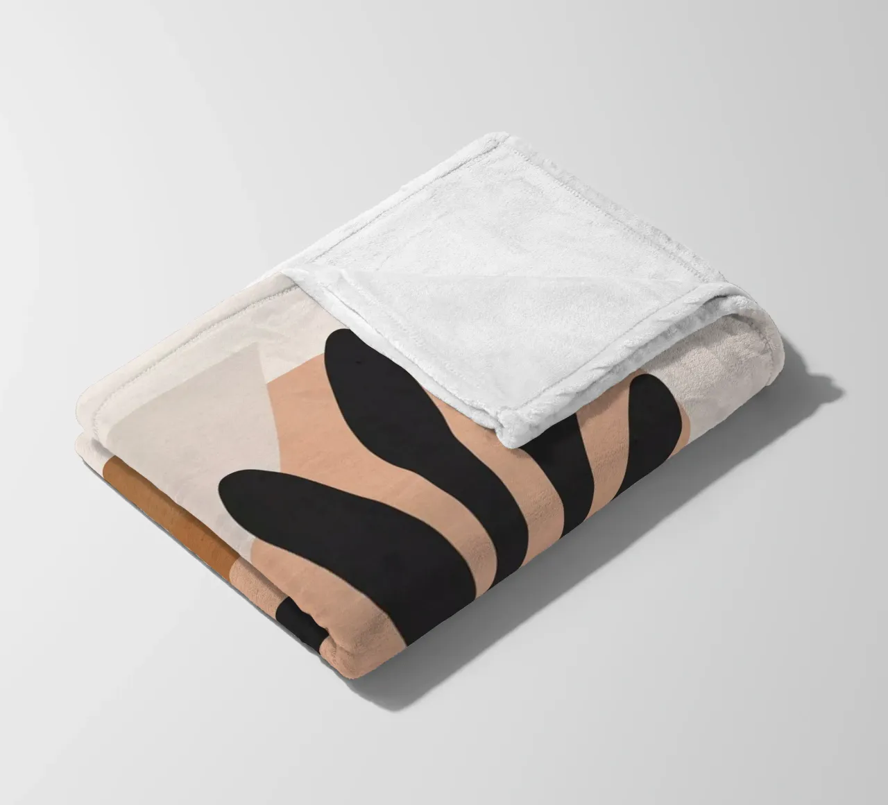 Minimal Abstract Art 11 fleece blanket by ThingDesign