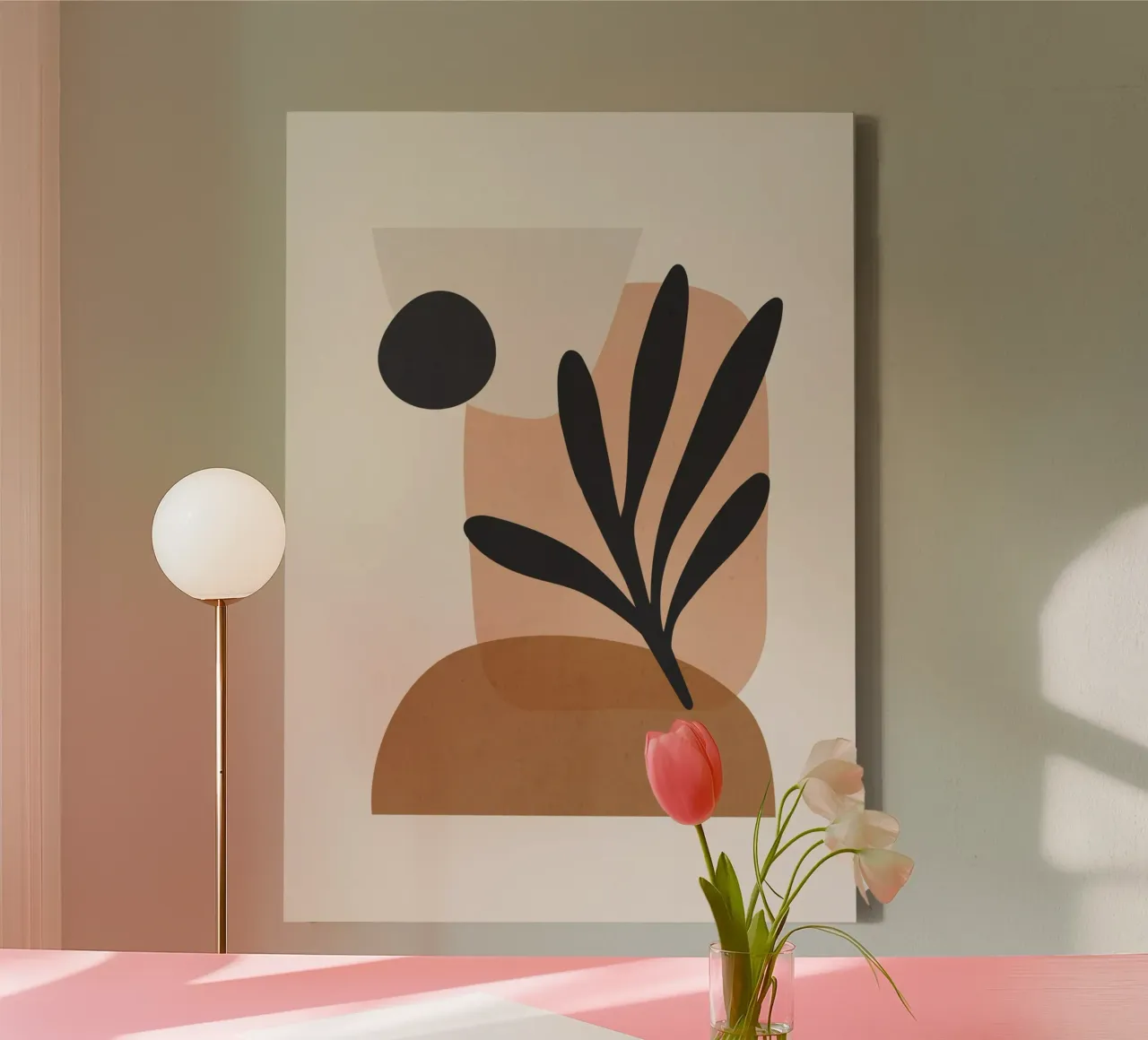 Art abstrait minimal 11 toile de ThingDesign