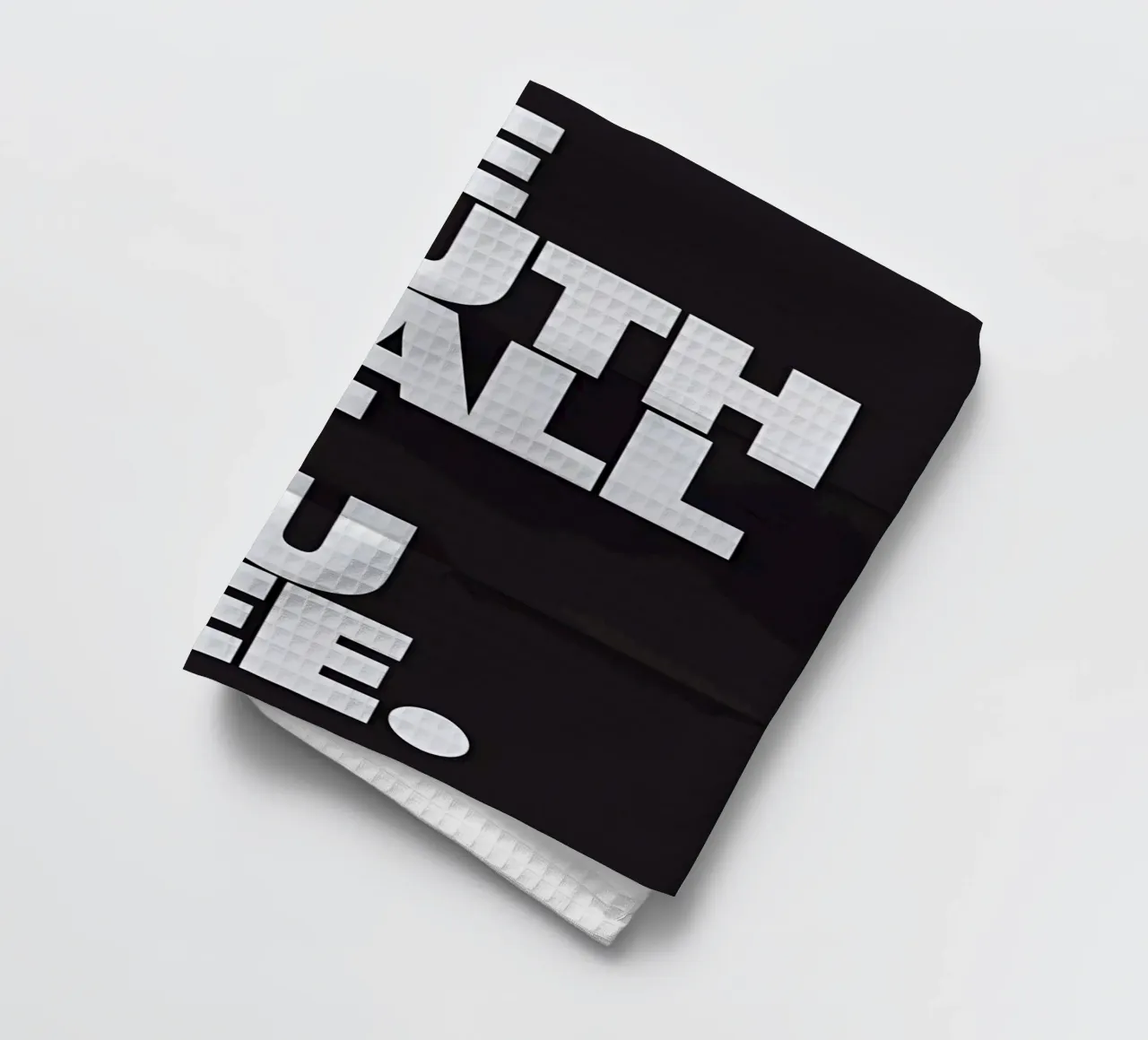 THE TRUTH SHALL SET YOU FREE. canovaccio da cucina da Type & Tape