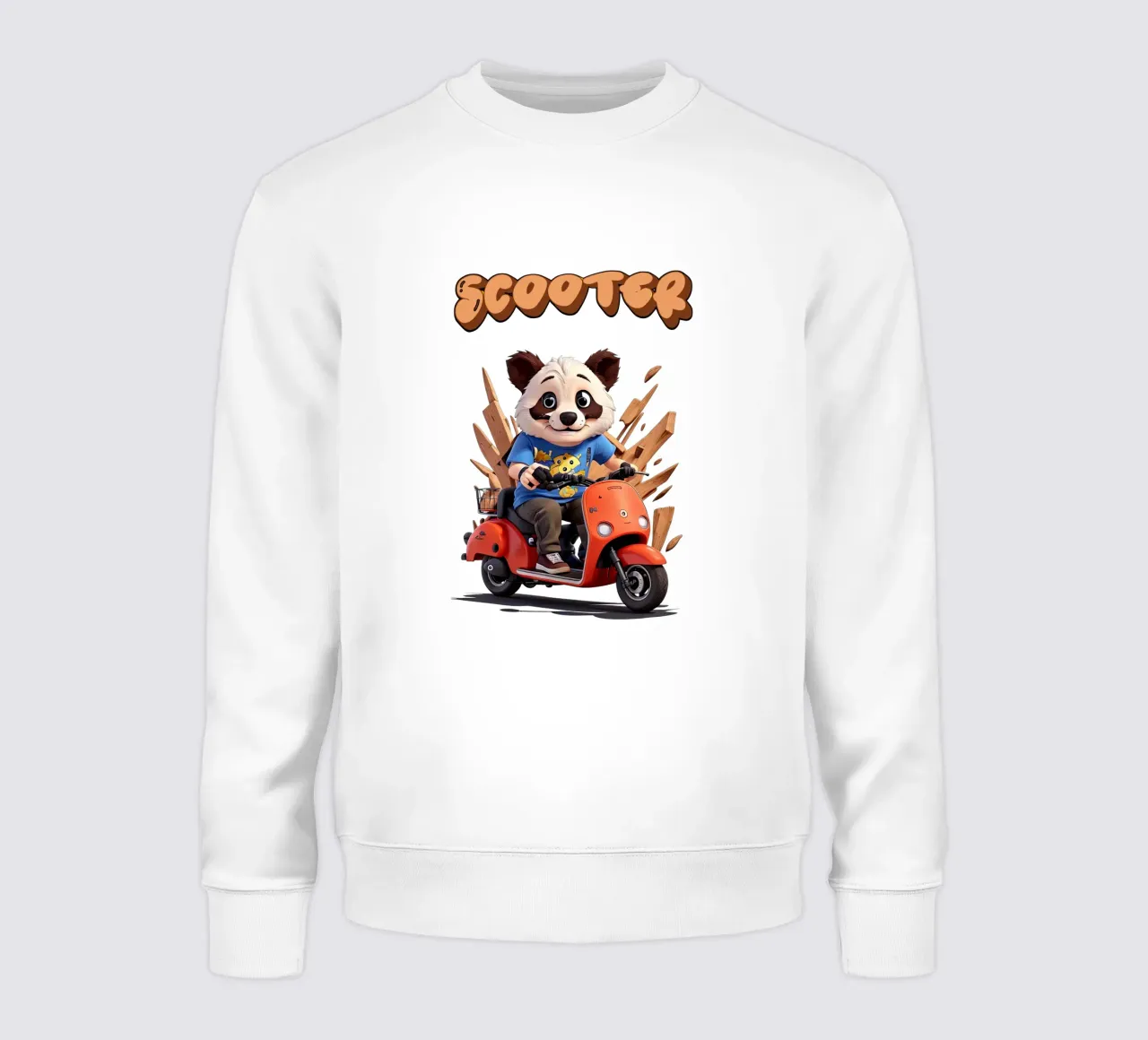 Panda Scooter felpa da Delaney Okuneva