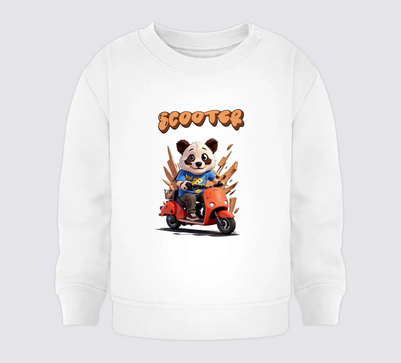 Panda Scooter felpa neonato da Delaney Okuneva