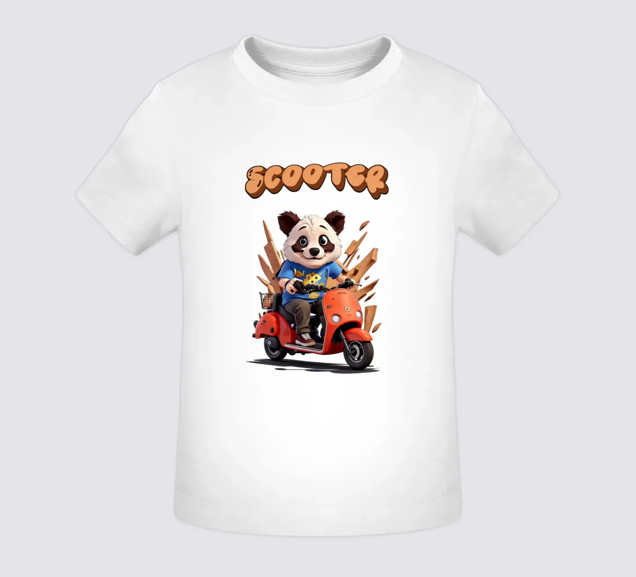 Panda Scooter maglietta neonato da Delaney Okuneva