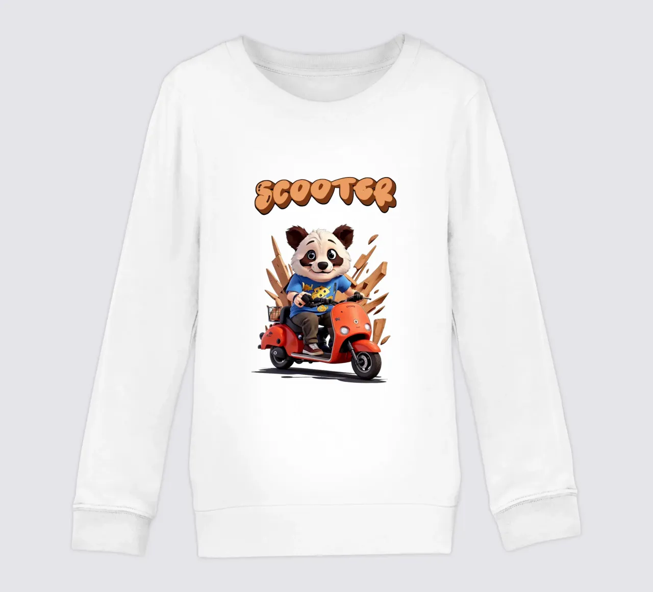 Panda Scooter felpa bambino da Delaney Okuneva