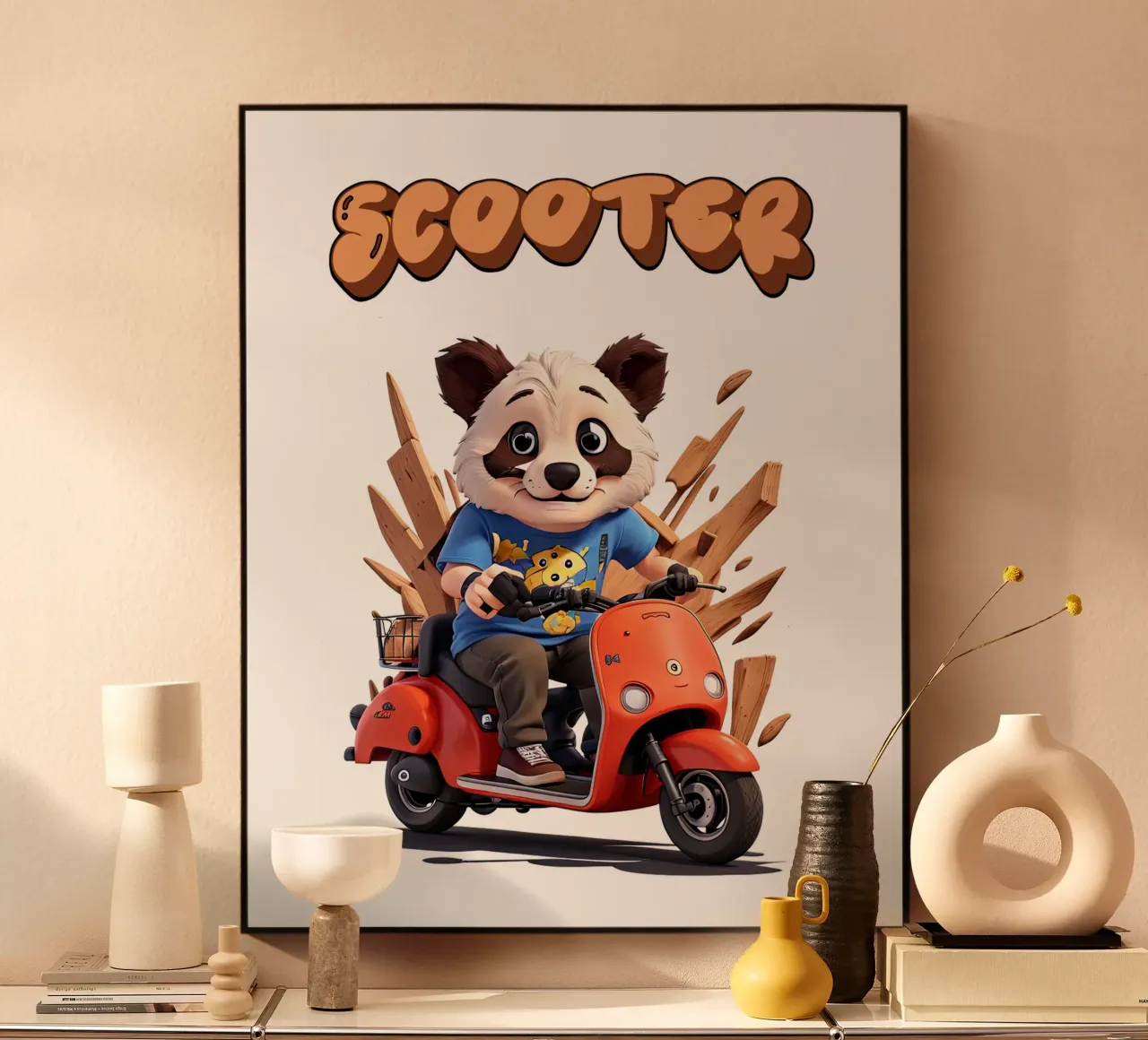 Panda Scooter plexiglass da Delaney Okuneva