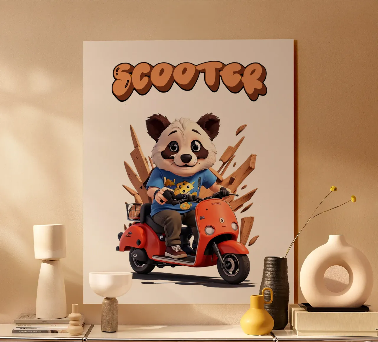 Panda Scooter plexiglass da Delaney Okuneva