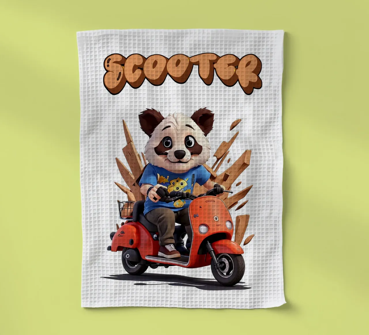 Scooter Panda torchon de Delaney Okuneva