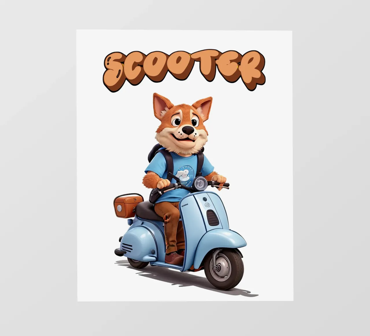 Scooter Foxy pellicola backlit da Delaney Okuneva