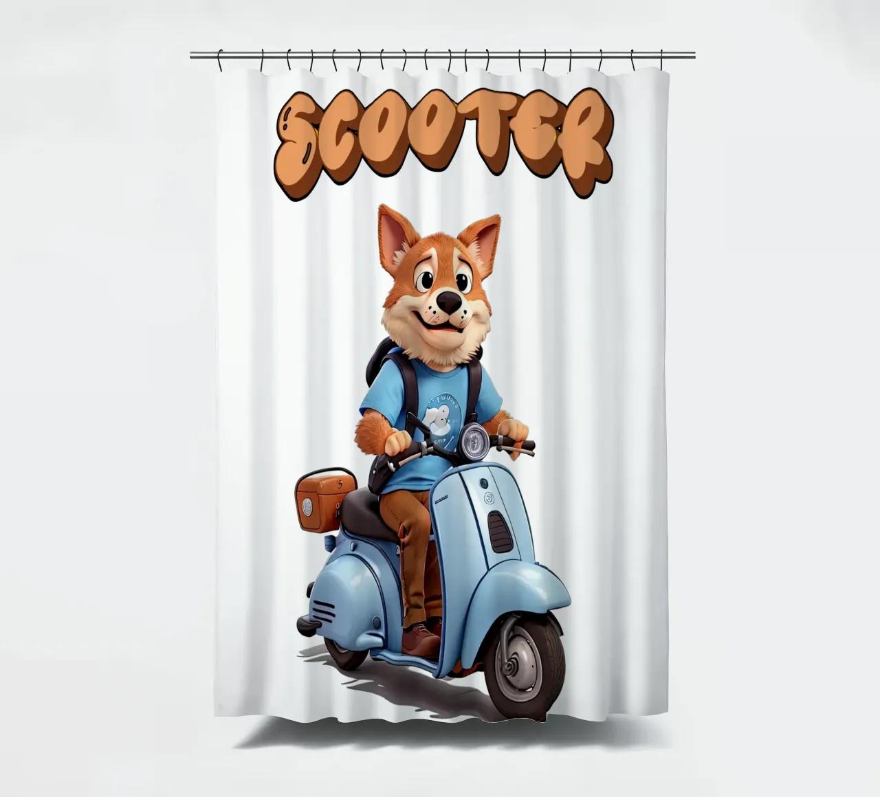 Scooter Foxy tenda da doccia da Delaney Okuneva