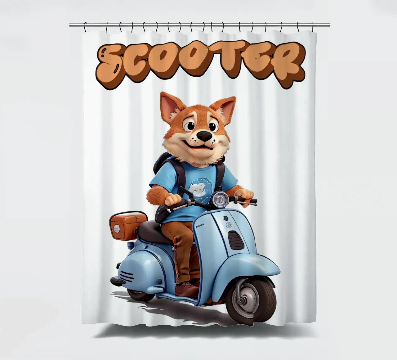 Scooter Foxy tenda da doccia da Delaney Okuneva