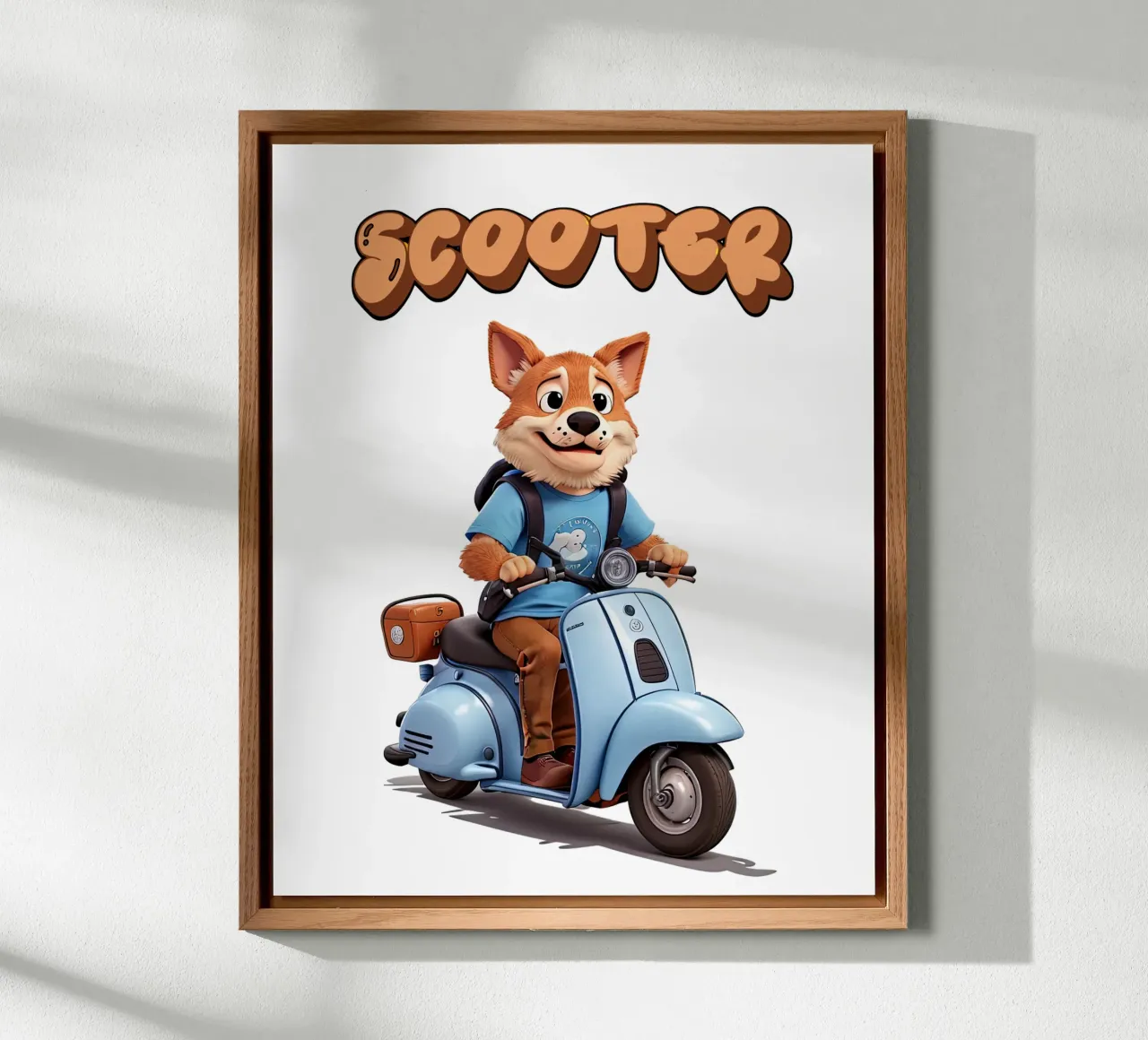 Scooter Foxy alluminio dibond da Delaney Okuneva