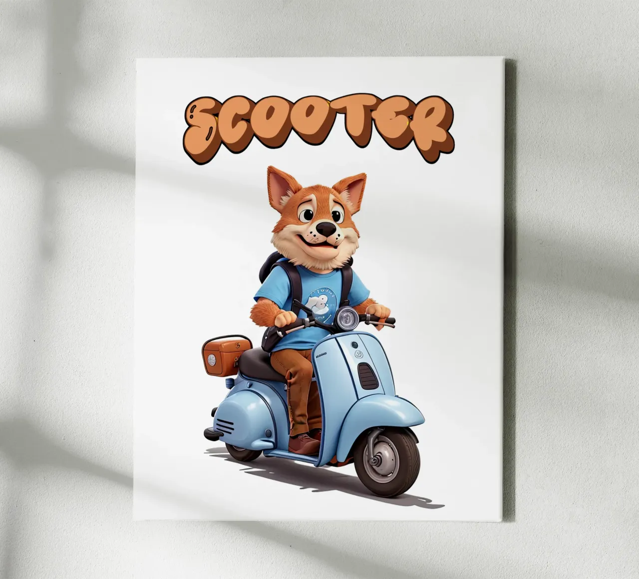 Scooter Foxy tela con Cornice a cassetta da Delaney Okuneva