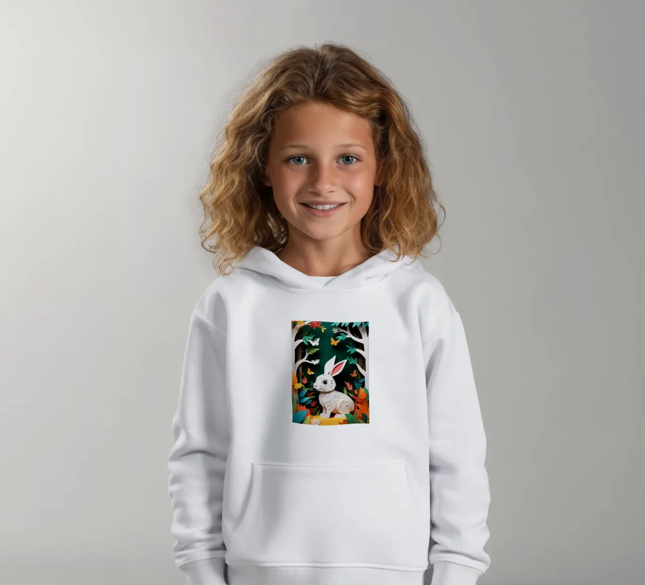 Conejo Recortable sudadera con capucha para niño de Delaney Okuneva