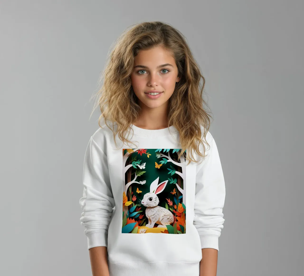 Conejo Recortable sudadera para niño de Delaney Okuneva