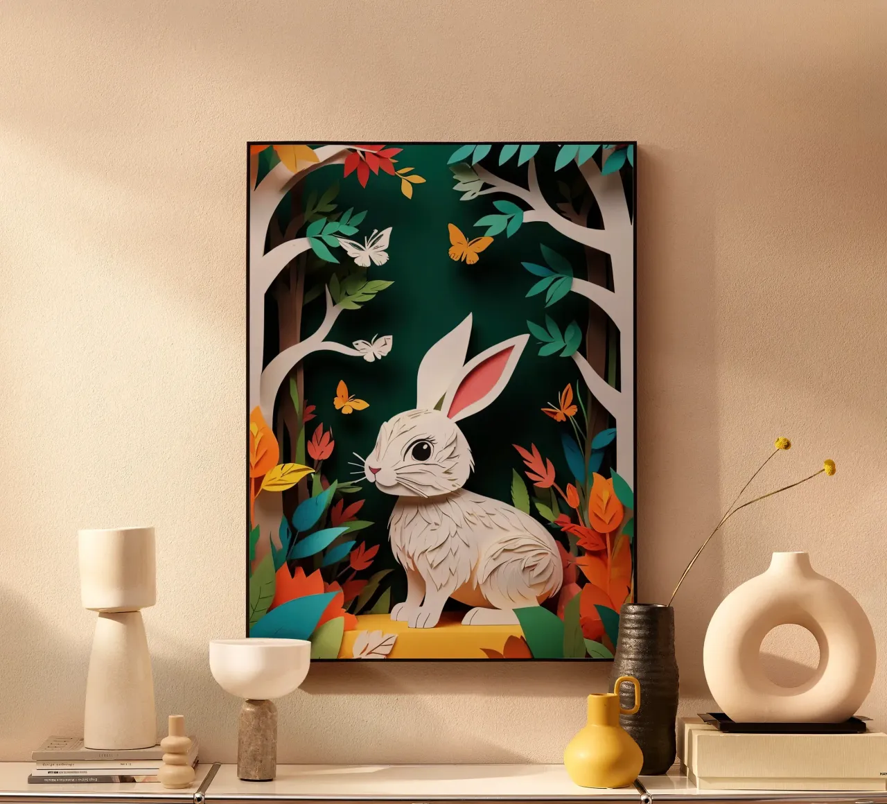 Taglio della carta del coniglio pannello forex da Delaney Okuneva