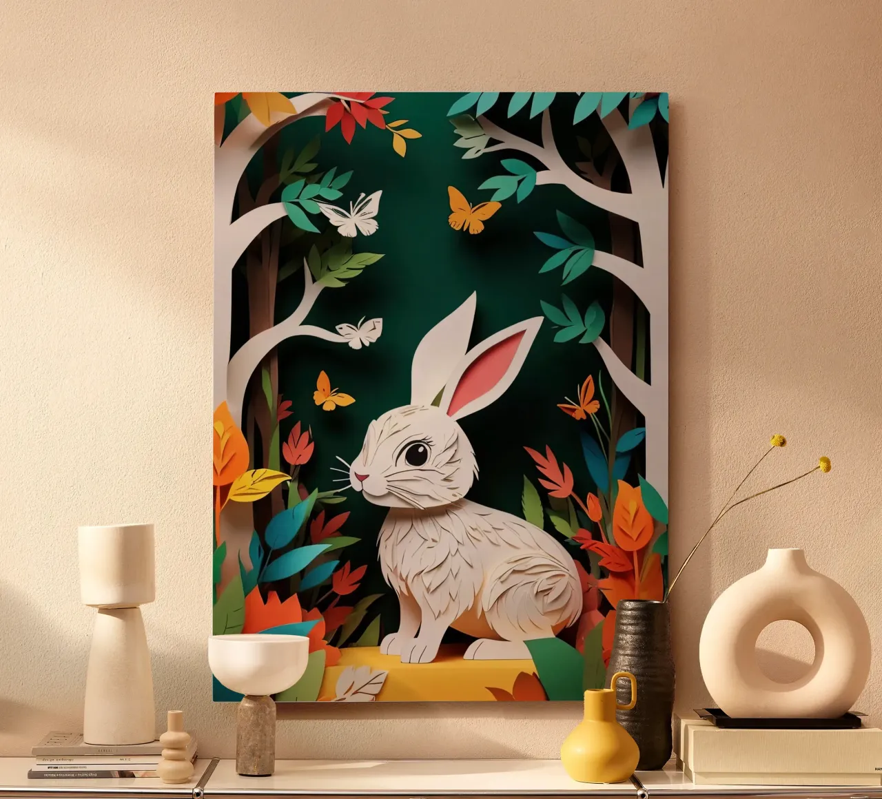 Taglio della carta del coniglio pannello forex da Delaney Okuneva