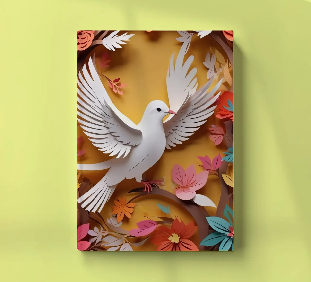 Bird Paper Cuting notebook by Delaney Okuneva