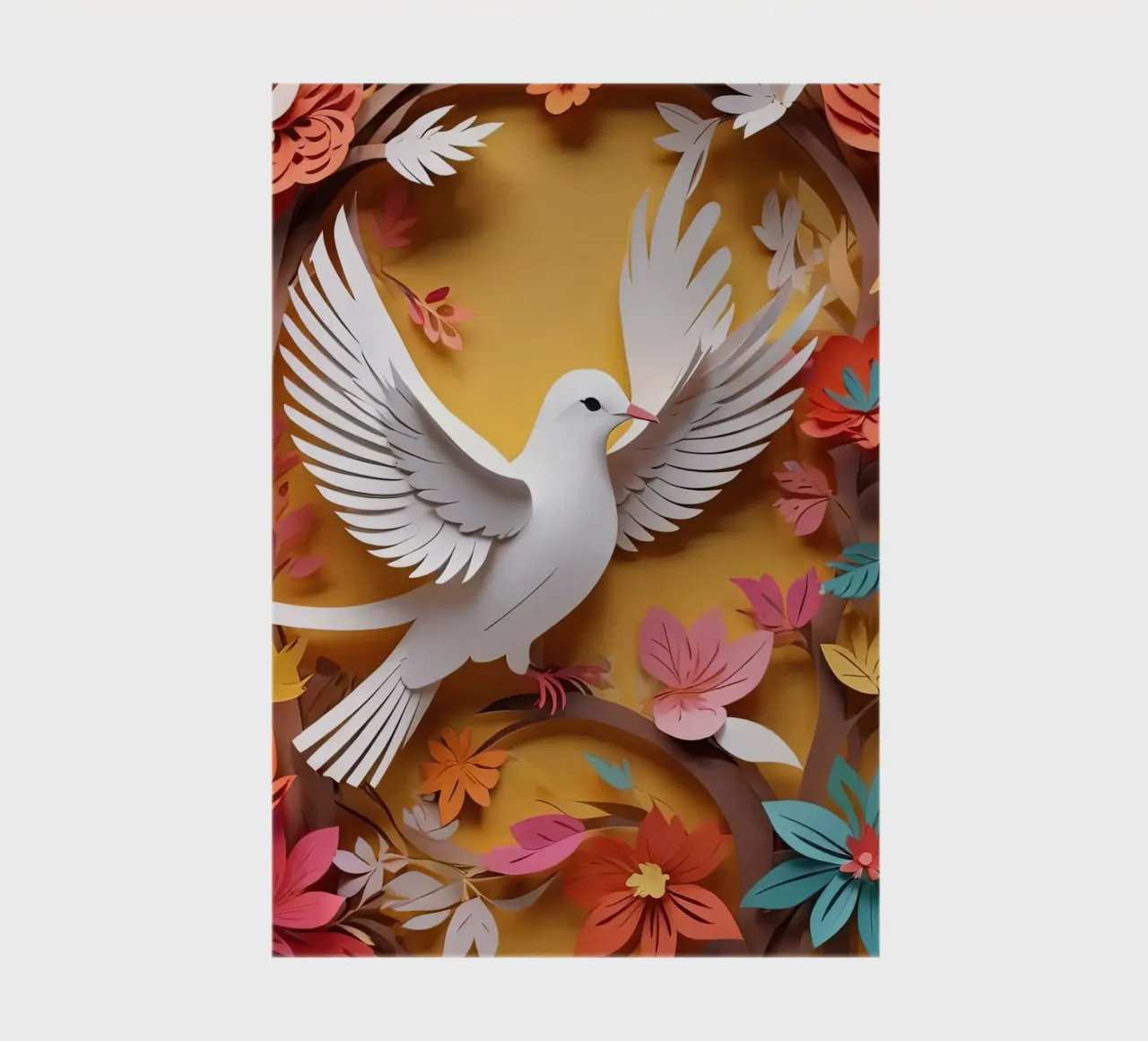 Bird Paper Cuting notebook by Delaney Okuneva
