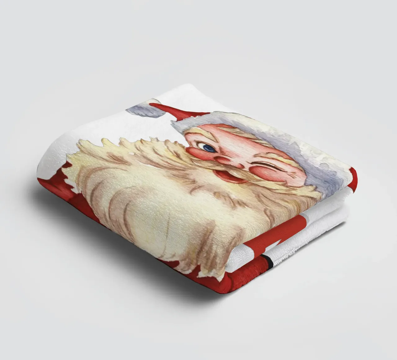 Kerstman universiteit kerstdag badhanddoek van muhidines