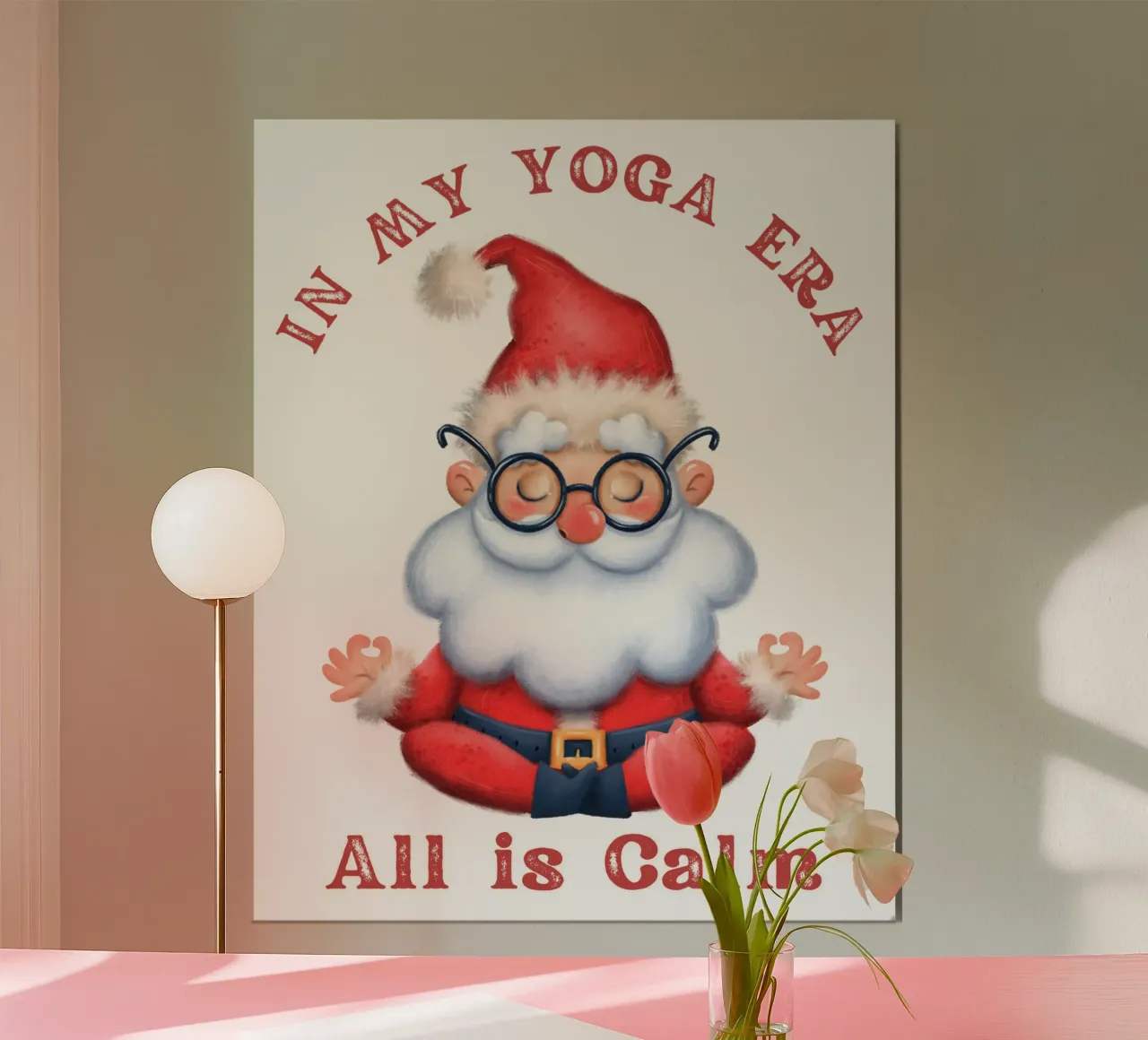 sanya yoga tutto è tranquillo poster con telaio in plastica da muhidines