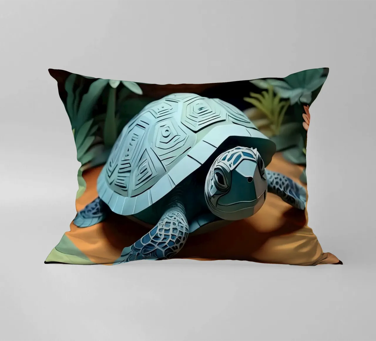 Taglio della carta Turttle cuscino da Delaney Okuneva