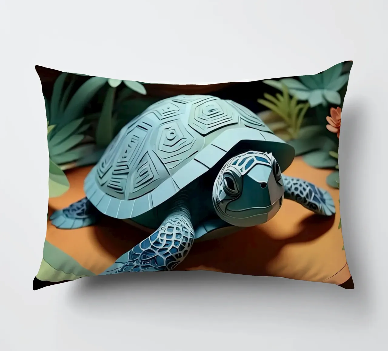 Taglio della carta Turttle cuscino da Delaney Okuneva