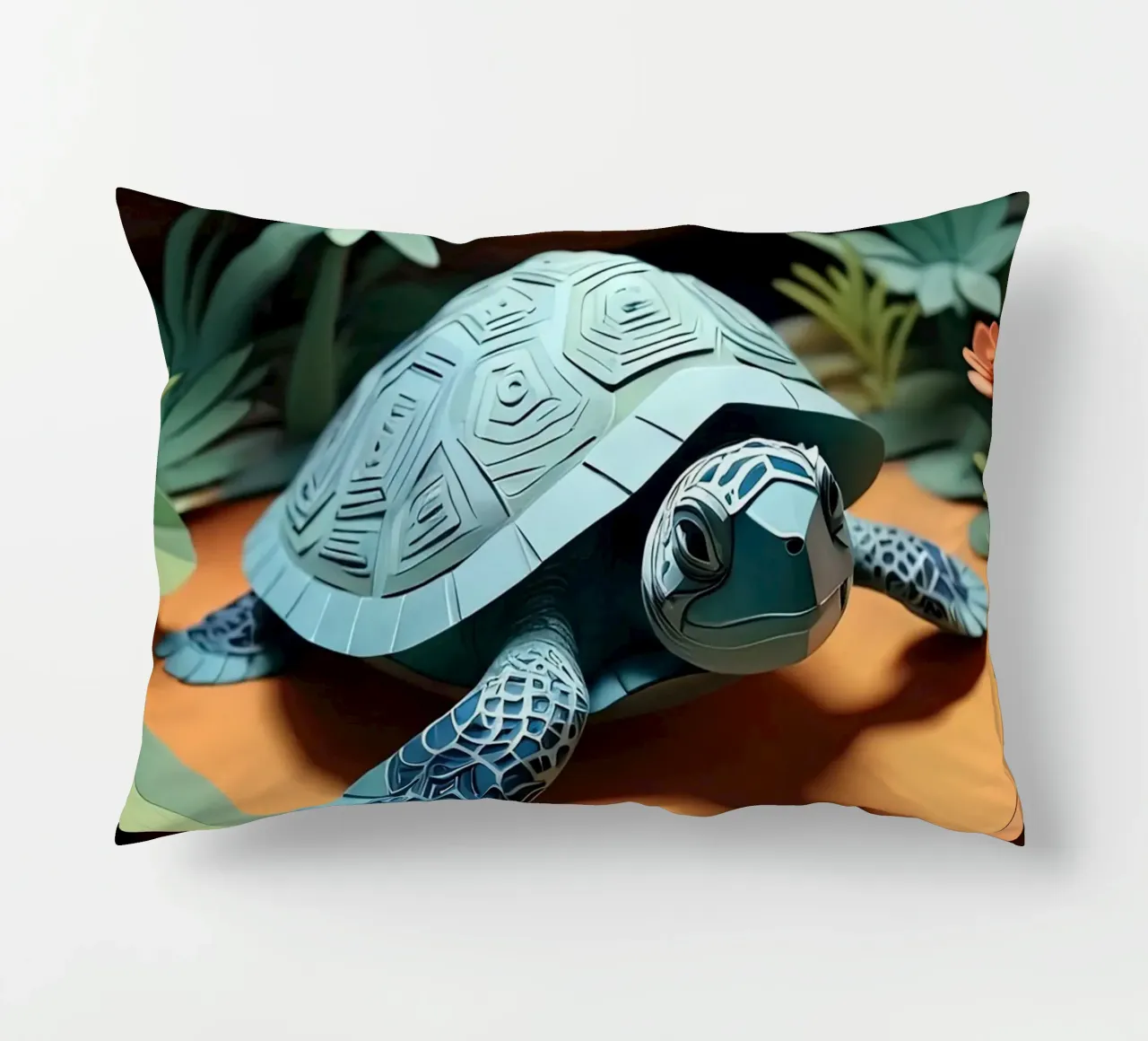 Taglio della carta Turttle cuscino da Delaney Okuneva