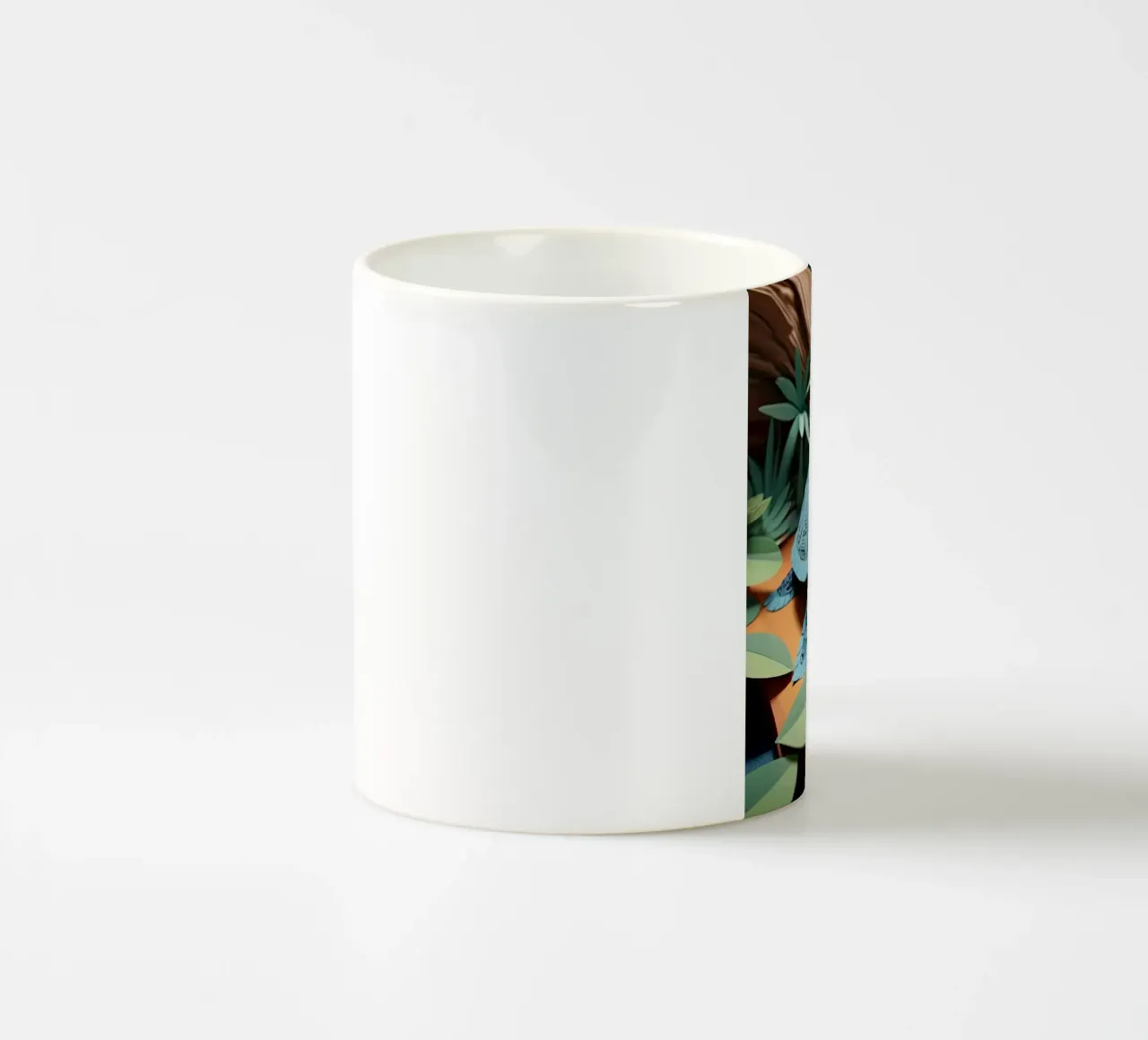 Taglio della carta Turttle tazza in ceramica da Delaney Okuneva