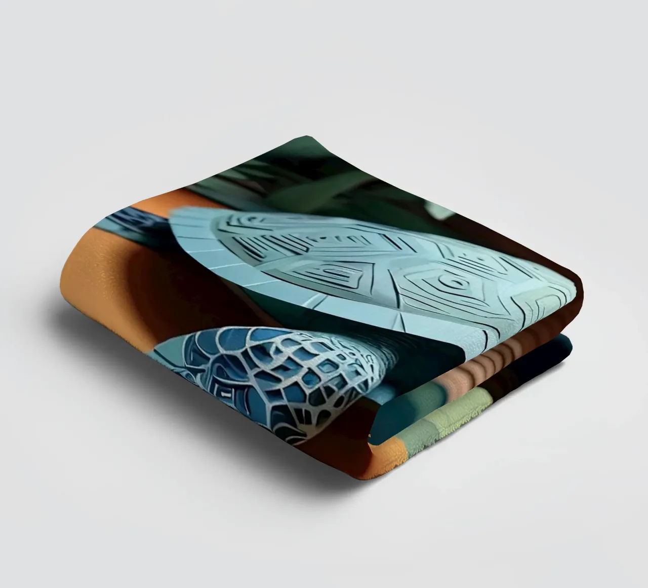 Turttle Paper cuting towel by Delaney Okuneva