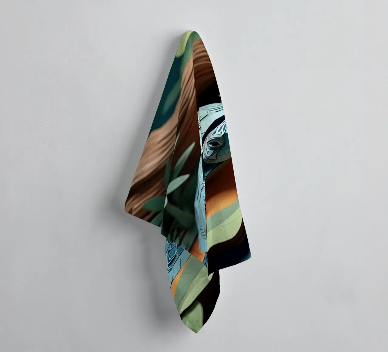 Turttle Paper cuting towel by Delaney Okuneva