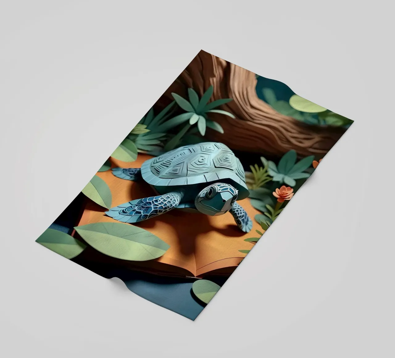 Taglio della carta Turttle telo mare da Delaney Okuneva