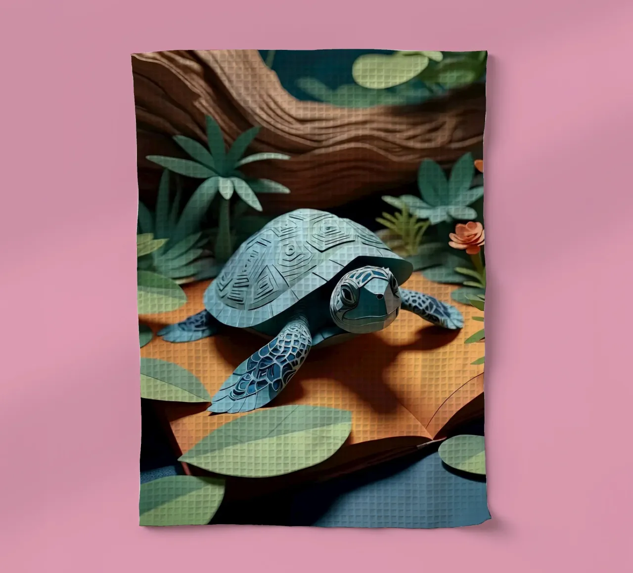 Taglio della carta Turttle canovaccio da cucina da Delaney Okuneva