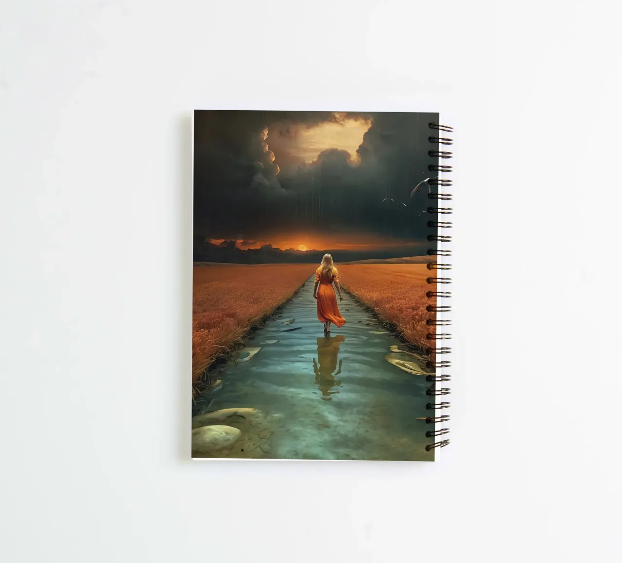 Go A way spiral notebook by Delaney Okuneva