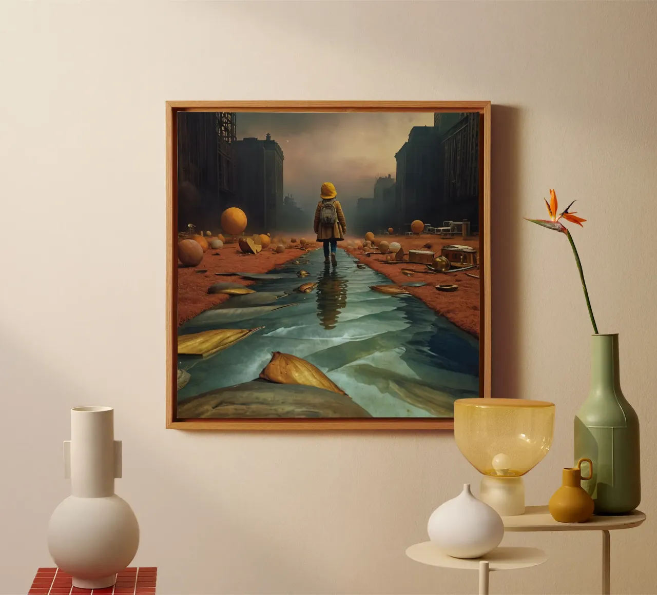 na de oorlog canvas met Baklijst van Delaney Okuneva