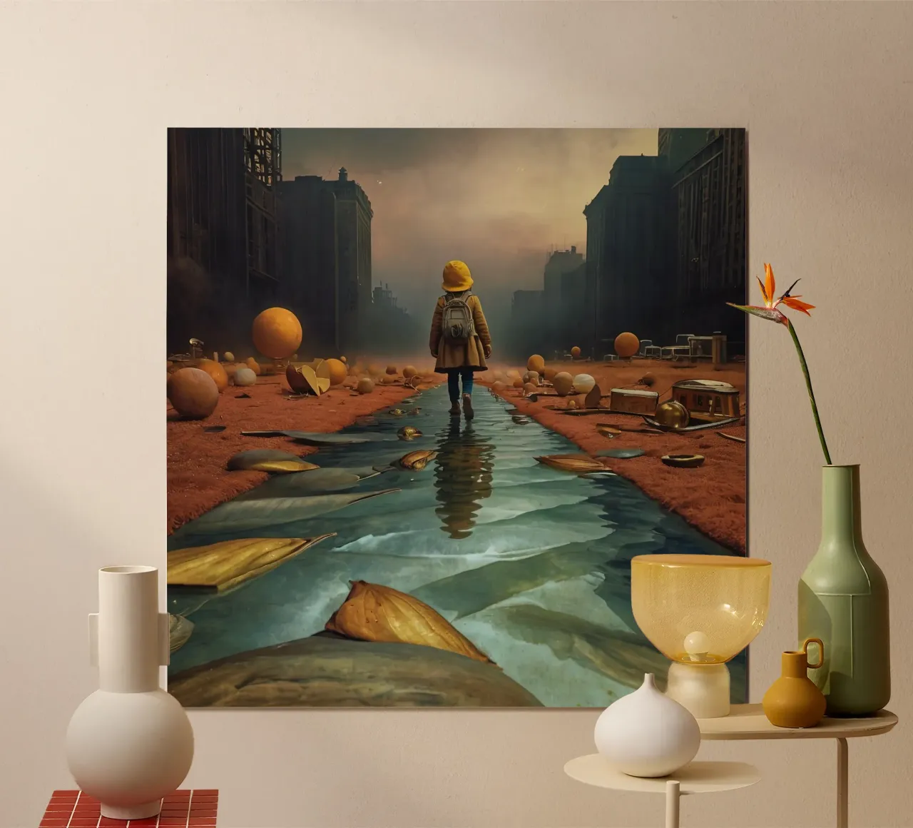 dopo la guerra poster con telaio in alluminio da Delaney Okuneva