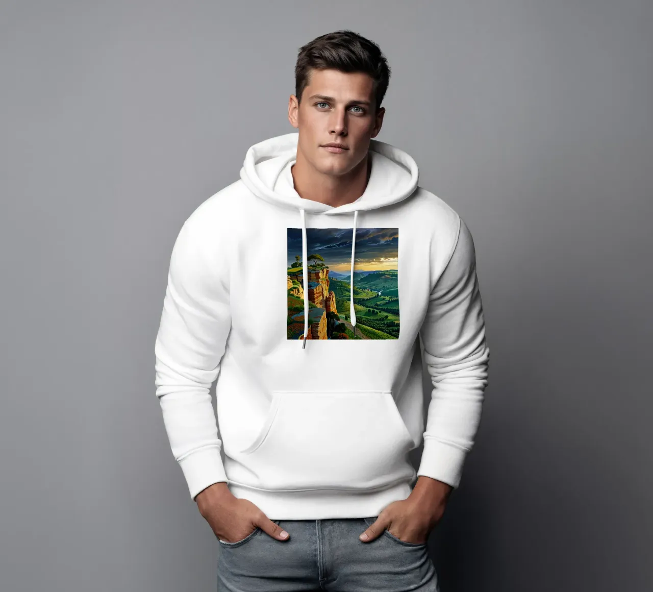 Tramonto sul selvaggio felpa con cappuccio da Delaney Okuneva
