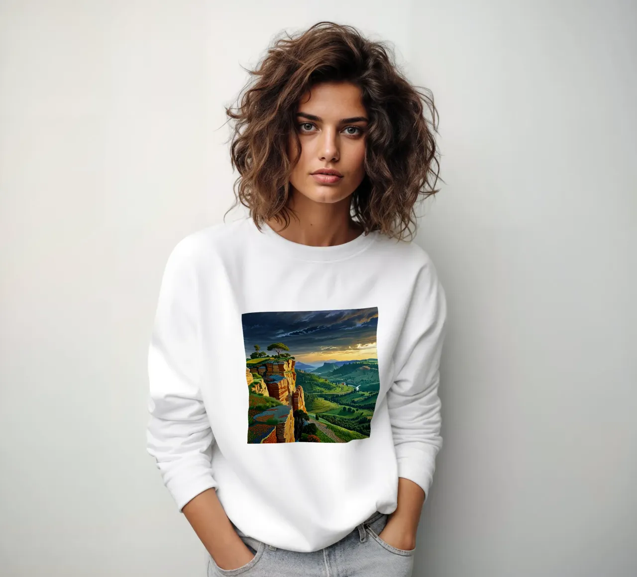 Tramonto sul selvaggio felpa da Delaney Okuneva