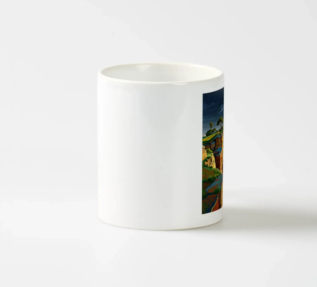 Tramonto sul selvaggio tazza in ceramica da Delaney Okuneva