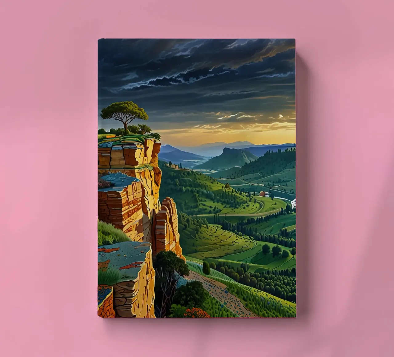 Sunset on the wild notebook by Delaney Okuneva