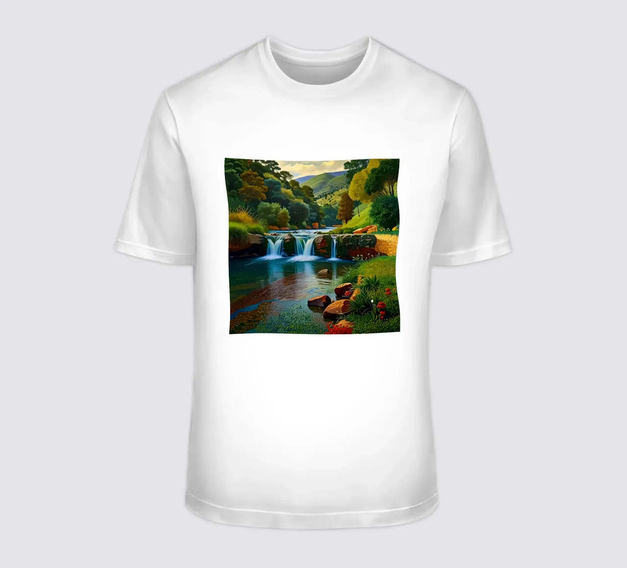cascata di bellezza t-shirt da Delaney Okuneva