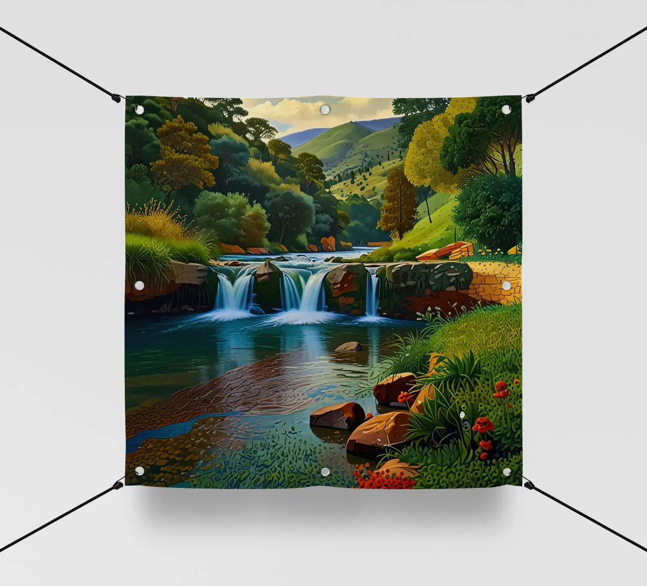 cascata di bellezza telo in pvc da Delaney Okuneva