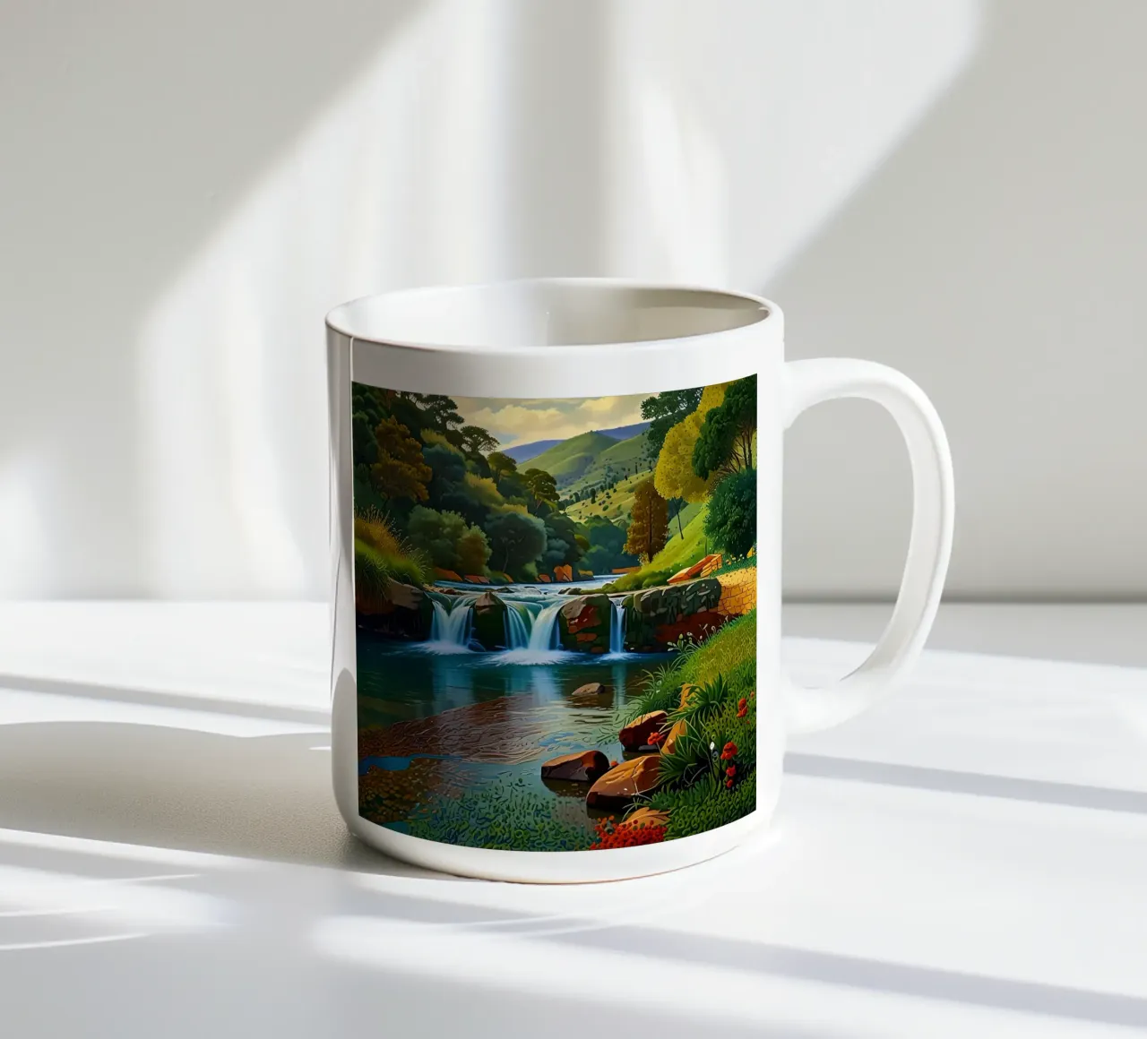 cascata di bellezza tazza in ceramica da Delaney Okuneva