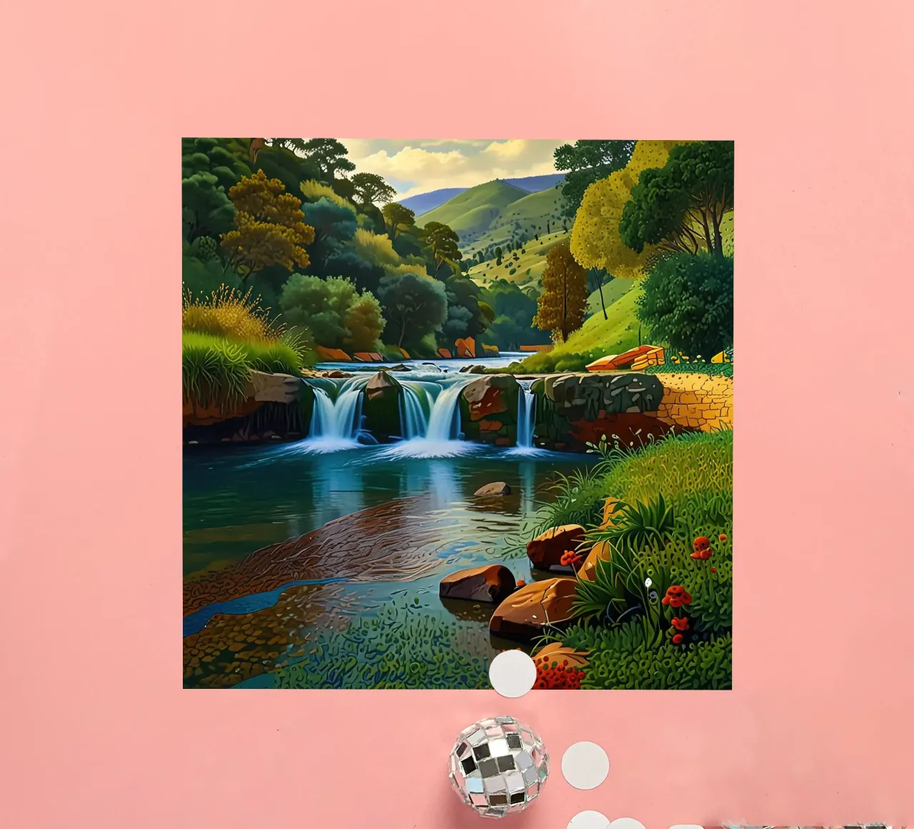 cascata di bellezza adesivo da Delaney Okuneva