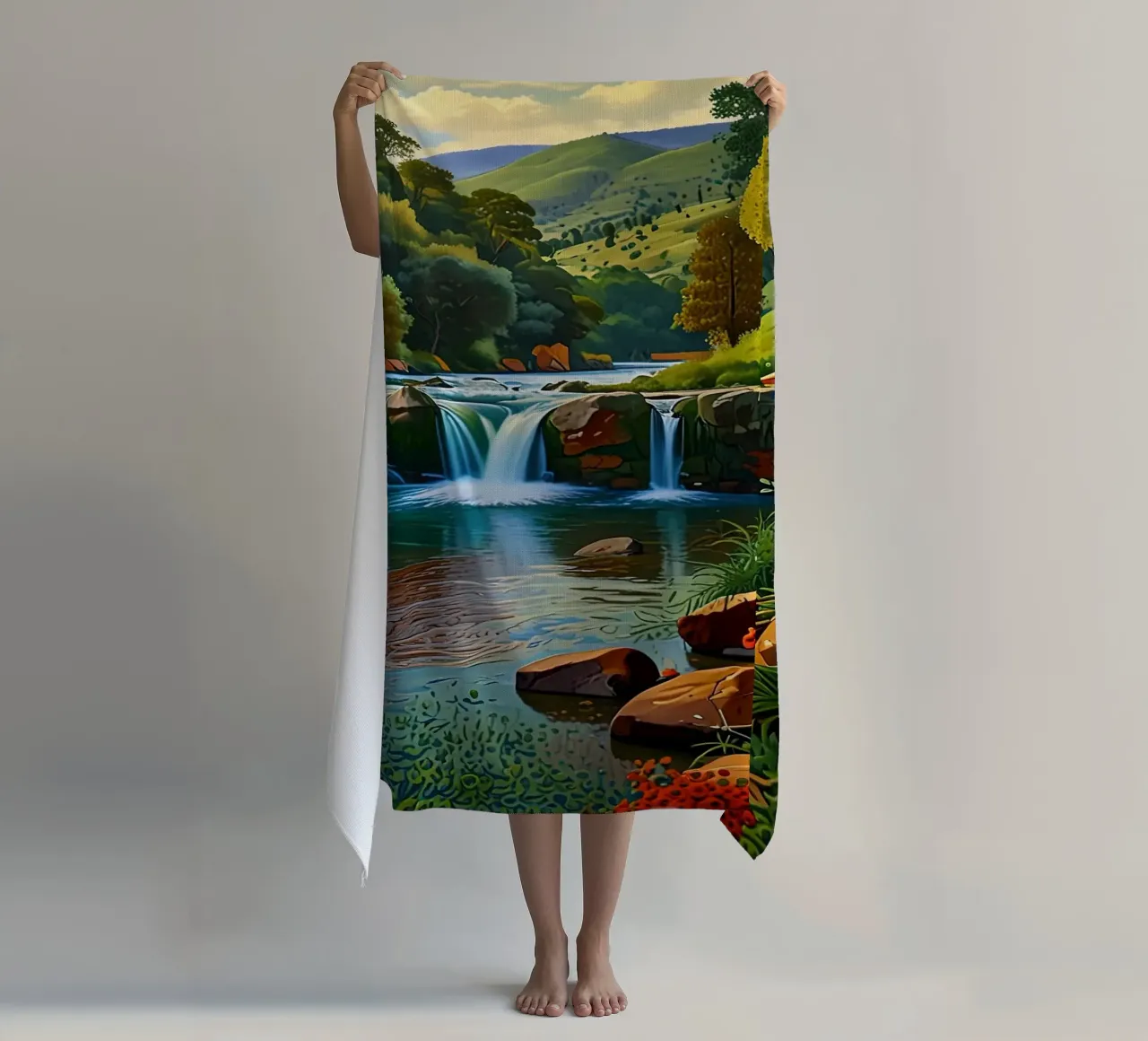 cascata di bellezza telo mare da Delaney Okuneva