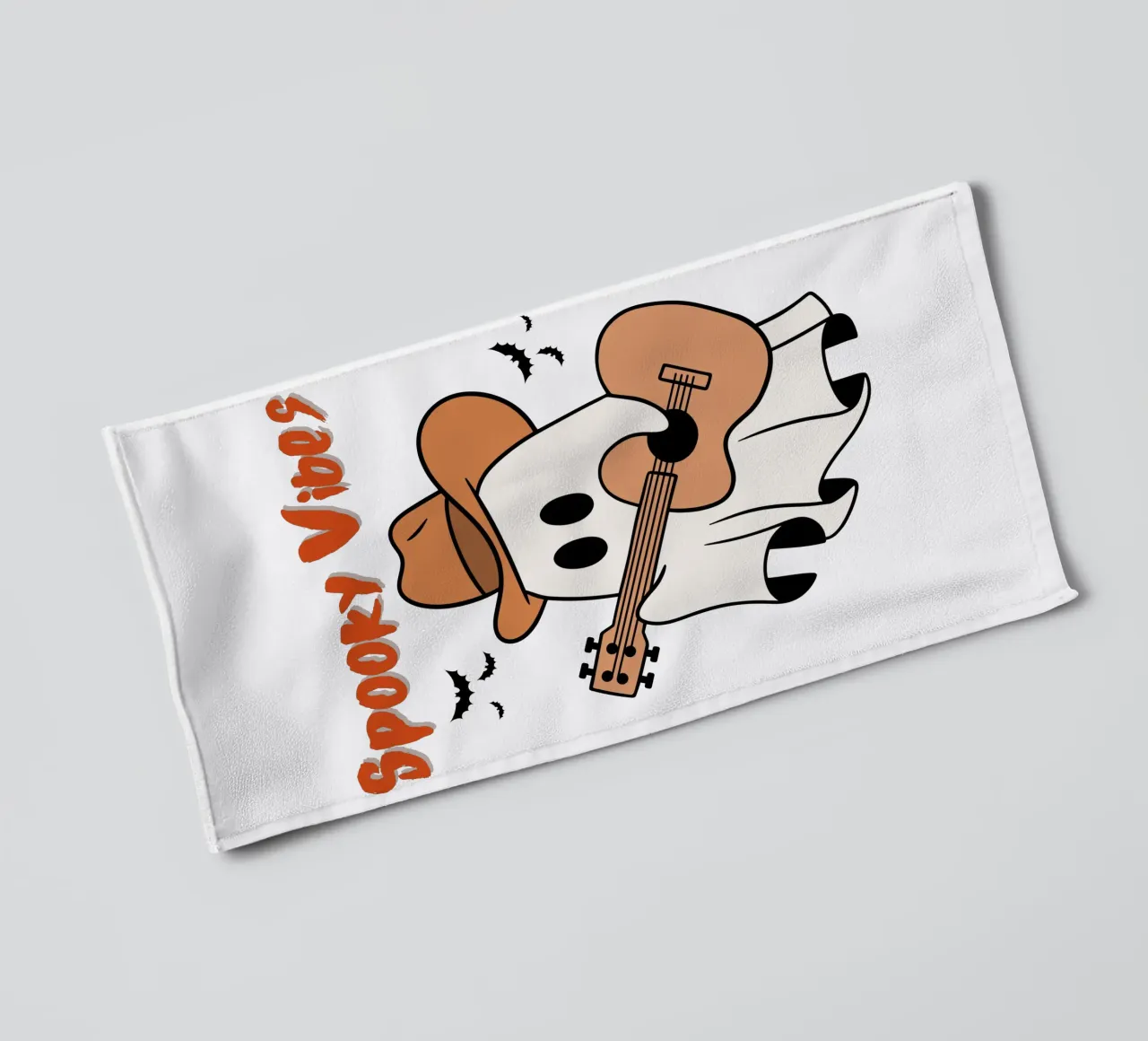 spooky vibes halloween towel by muhidines