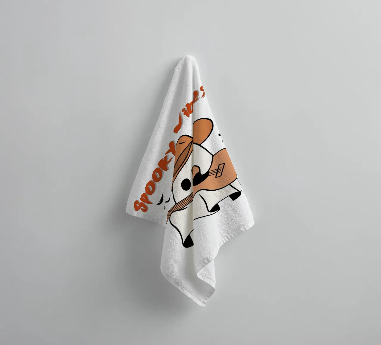 spooky vibes halloween towel by muhidines
