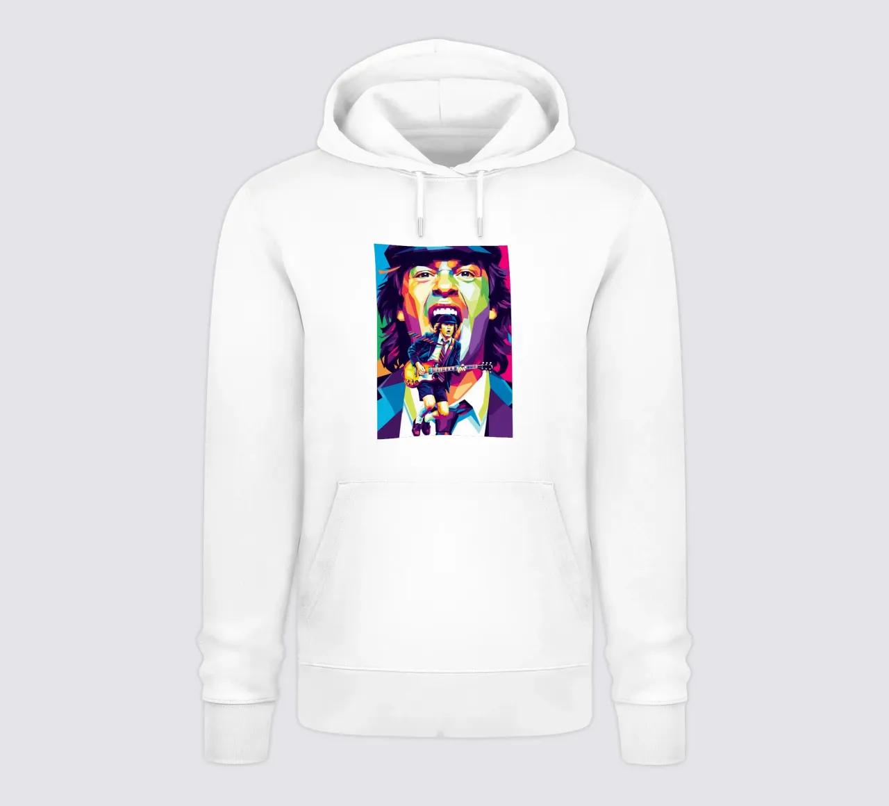 Angus Young ACDC #1 felpa con cappuccio da Hantamrata