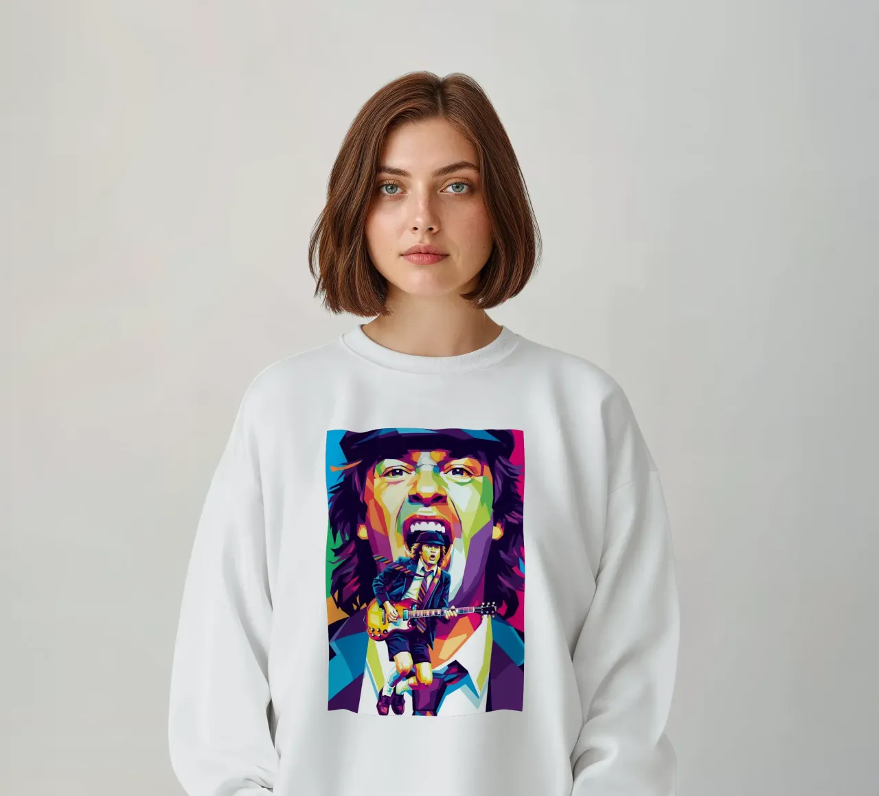 Angus Young ACDC #1 felpa da Hantamrata