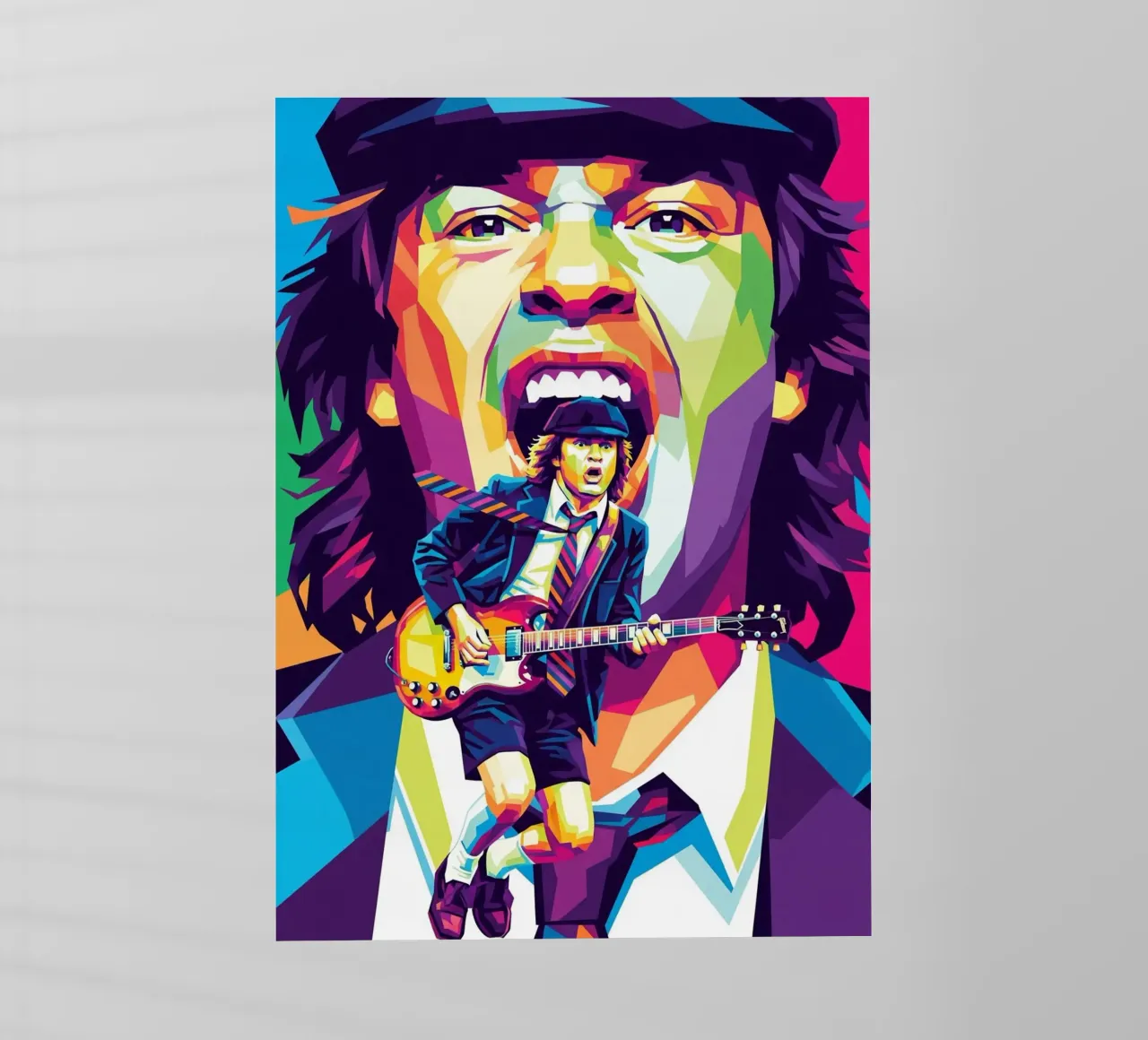 Angus Young ACDC #1 pellicola backlit da Hantamrata
